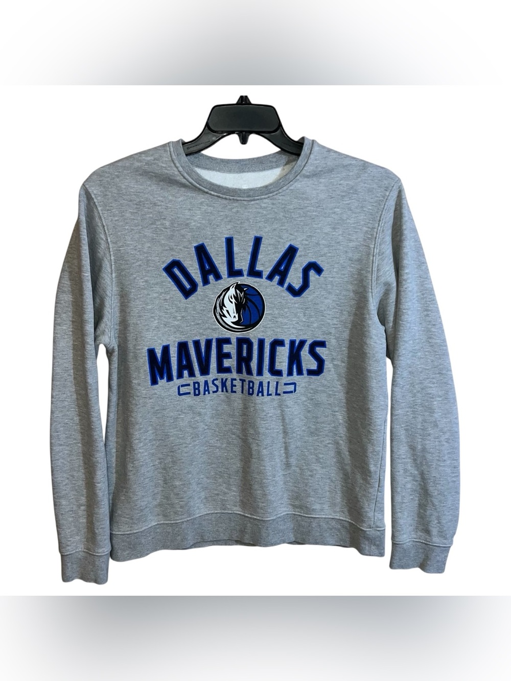 Fanatics Dallas Mavericks Basketball Long Sleeve Sweatshirt Men’s L Grey Blue
